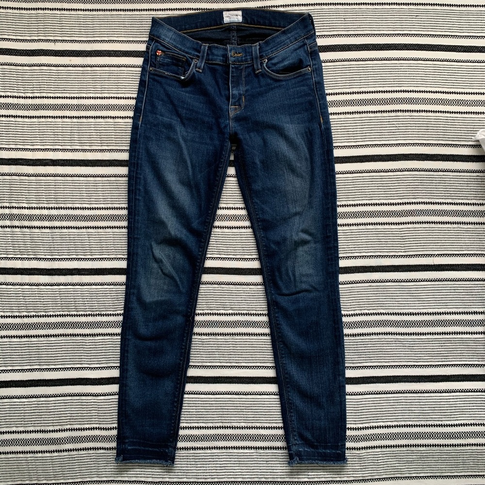 Hudson Krista crop raw hem jeans